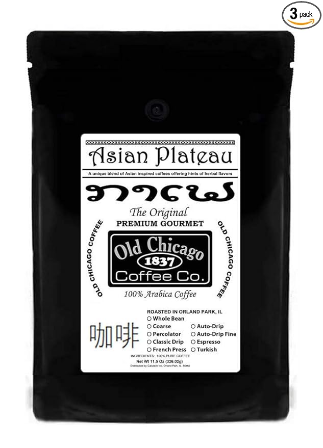Old Chicago Asian Coffee Blend Medium Roast Bags 3