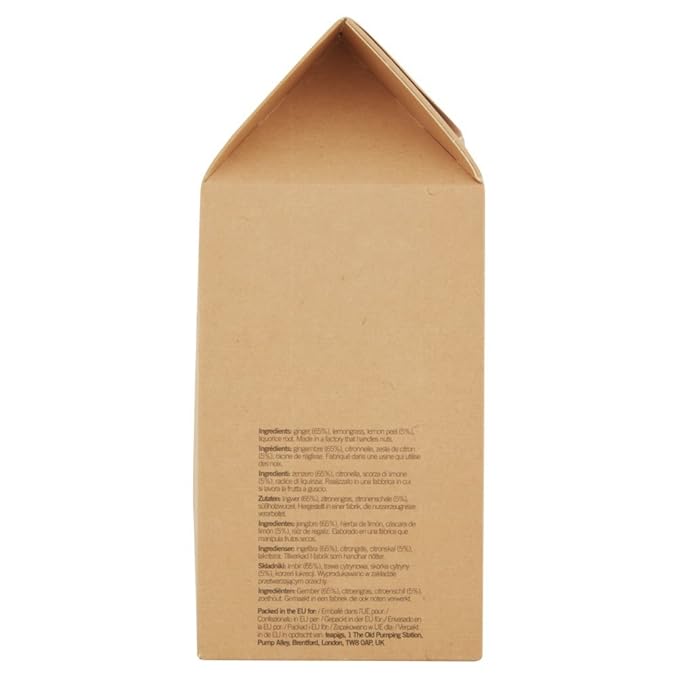 teapigs Herbal Tea Bags Made With Whole Leaves Pack of Tea bags Ginger Lemon 50 Count