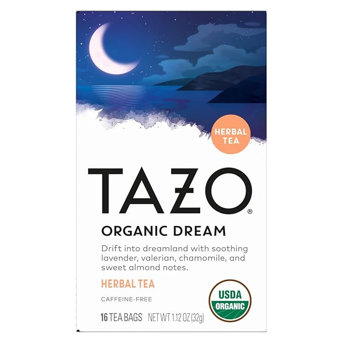 TAZO Herbal Tea Tea Bags Mint Chamomile Organic Dream Wild Sweet Orange (Unsweetened) &amp Passion (1ea) (Variety Pack)