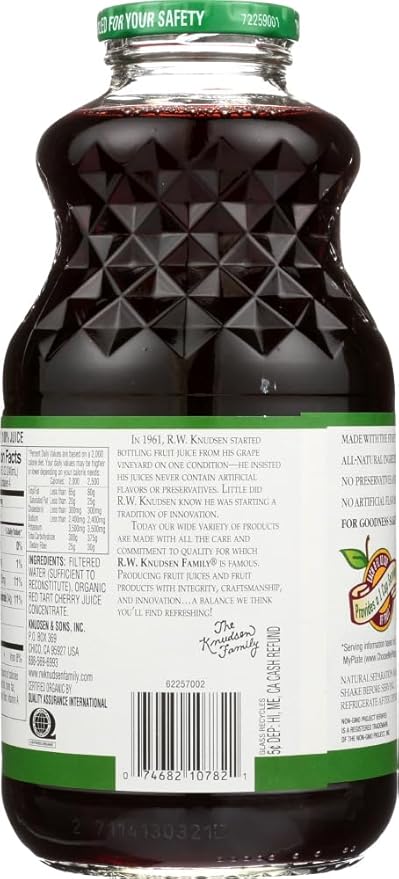 Knudsen Just Juice Tart Cherry 32 fl.oz (Pack of 6)