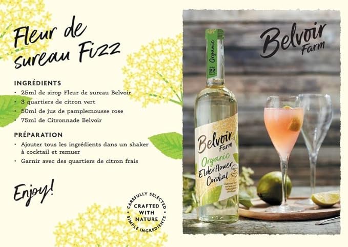 Belvoir Organic Elderflower Cordial 500 ML