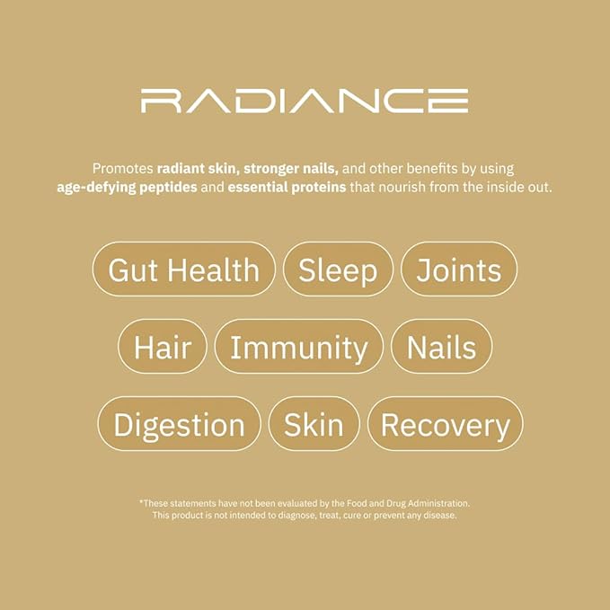 ARC Radiance Collagen &amp Colostrum Powder – Supports Youthful Skin Strong Joints &amp Gut Health – Grass-Fed Type I &amp III Collagen – Boost Immunity &amp Recovery – Keto Gluten-Free Unflavo