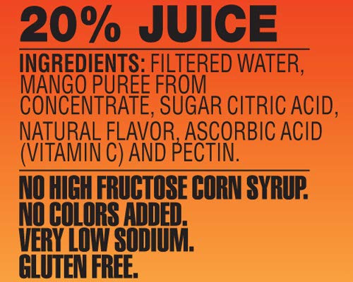 Langers Juice Mango Nectar 15.2 Fl Oz (Pack of 12)
