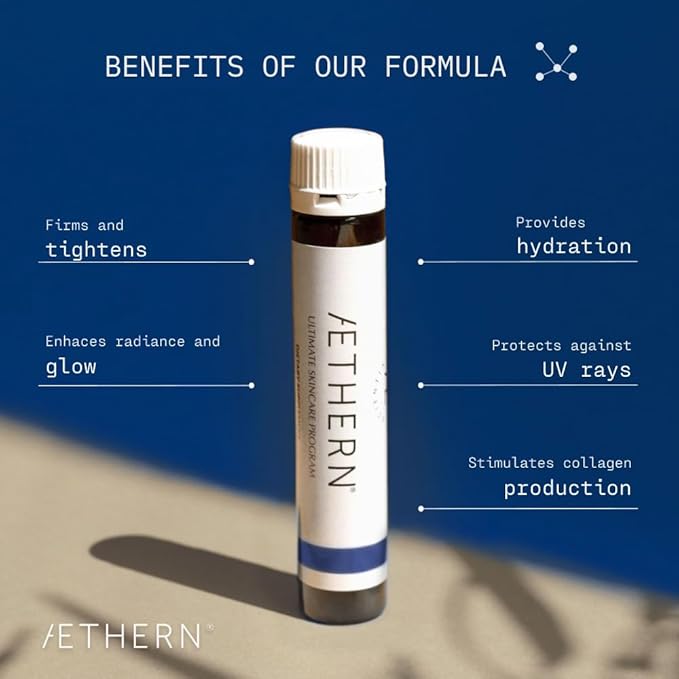 Liquid Skin Care Supplement with Collagen + Hyaluronic Acid. Ready-to-Drink. Clinically Proven for Glowing Hydrated and Firm Derma. UV Protection. 28 Servings. Ultimate Skincare Program