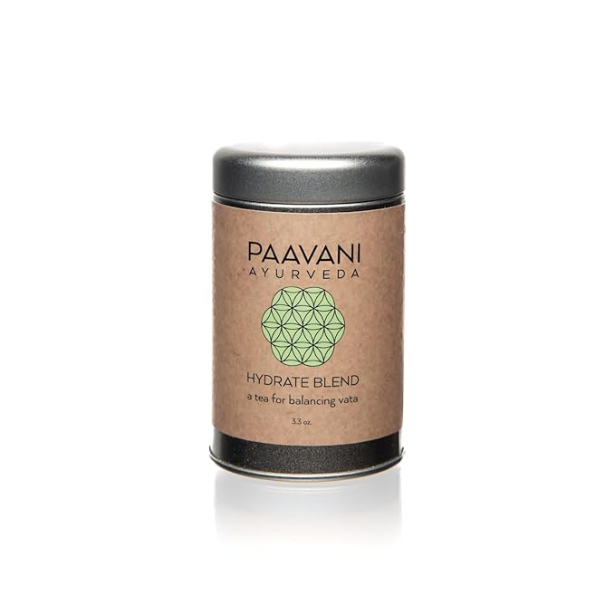 Hydrate Blend Herbal Tea – Caffeine-Free Ayurvedic Tea with Hibiscus Rose &amp Licorice | Supports Deep Hydration Radiance &amp Skin Health