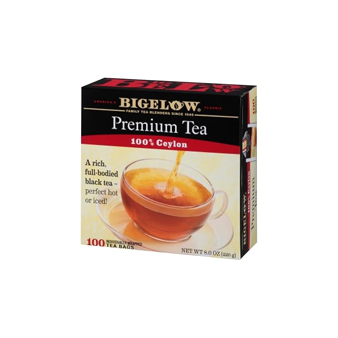 Bigelow 100 Count Premium Blend Black Tea Contains 100 Individually Wrapped Tea Bags Full Caffeine