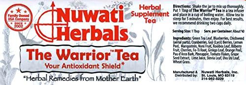 Nuwati Herbals - The Warrior Herbal Loose Tea Blend - Antioxidant Shield Against Free-Radicals 6 Ounces