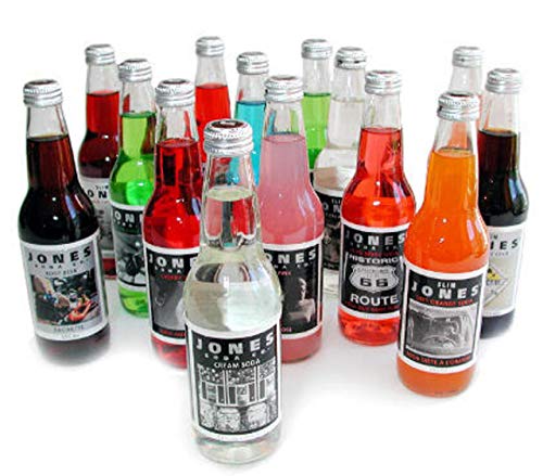 Jones Soda 12 ounce Glass Bottles (Green Apple 6 Bottles)