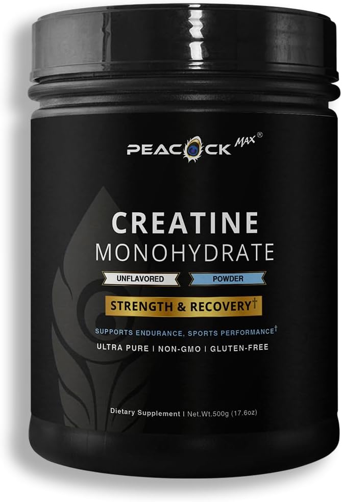 Creatine Monohydrate Powder (500g) and Keto Multi Collagen Peptides (16.2 oz) Bundle – Unflavored - Gluten Free Non GMO Lactose &amp Soy Free