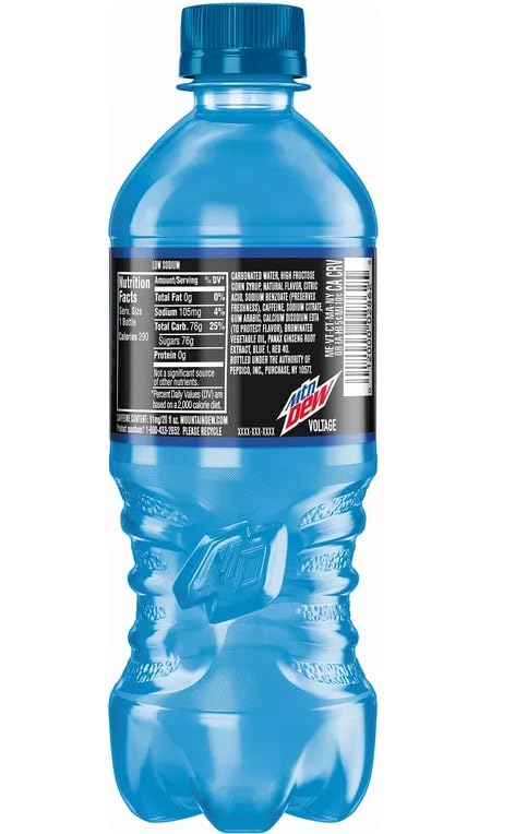 Voltage Mtn/Dew-B4Y Soda 20 oz bottles (10)