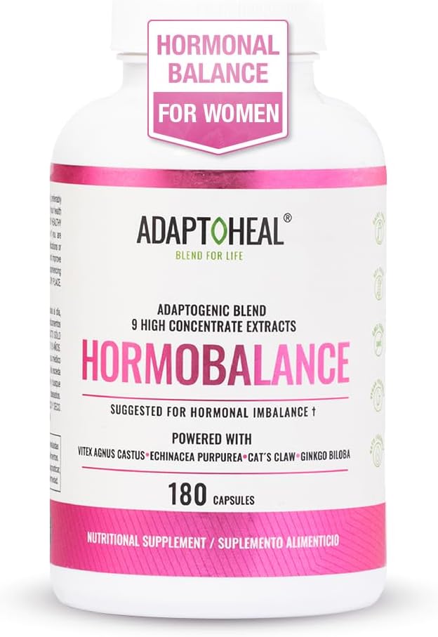 Hormone Balance for Women – Menopause &amp PMS Support Supplement – Adaptogens for Female Balance &amp Wellness – 180 Vegan Capsules