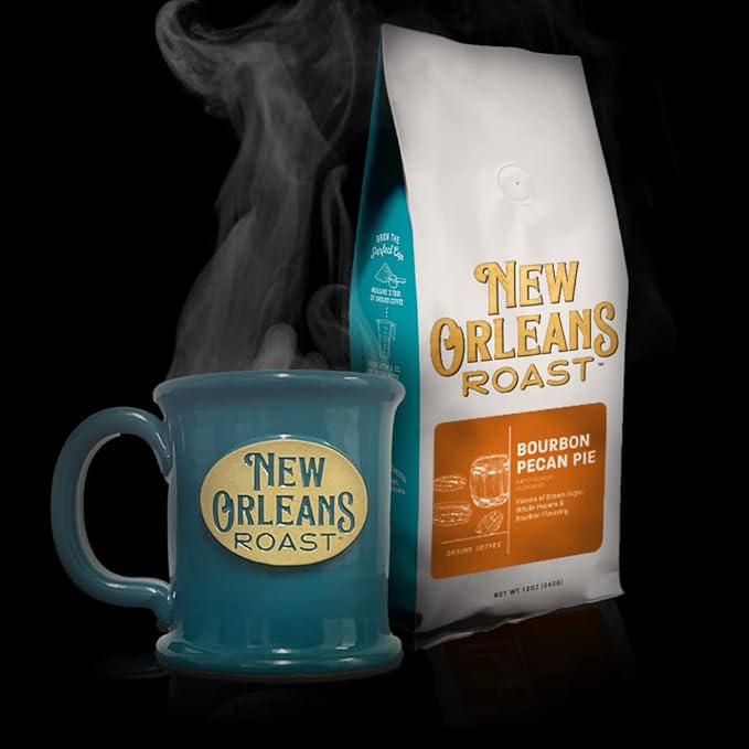 New Orleans Roast - Bourbon Pecan Pie Ground Coffee 12oz (Pack of 3) - Indulge in the Flavors of New Orleans Tradition