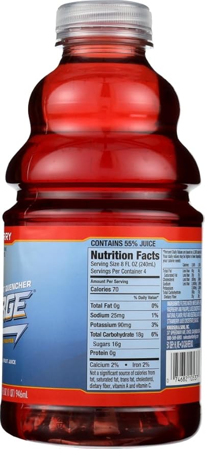 Knudsen Mix Berry Recharge Juice 32 Oz (Pack of 12)