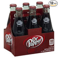Dr. Pepper 8oz Glass Bottle Soda 12 Pack