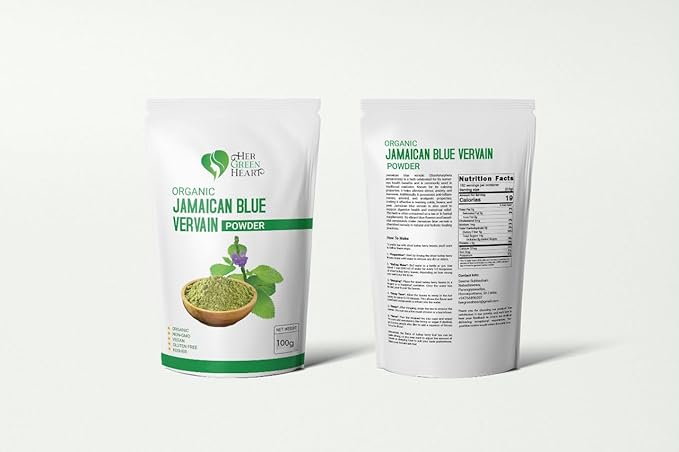 Jamaican Blue Vervain Powder – 100% Pure Wildcrafted Finely Ground Herb for Teas &amp Traditional Use
