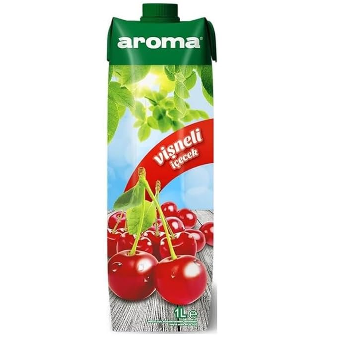 Aroma Sour Cherry Juice Fruit Juice 1000 Mililiter x 6 Boxes