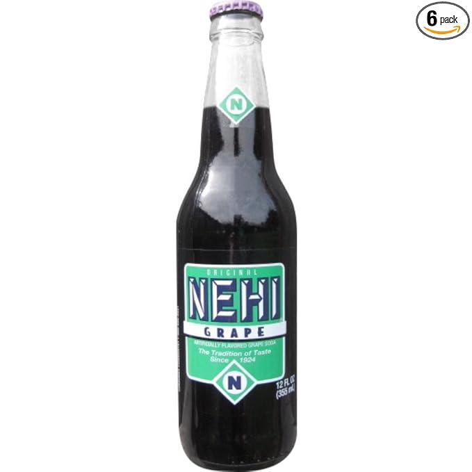 Nehi Grape 12 Oz Glass Bottles (6 Pack)