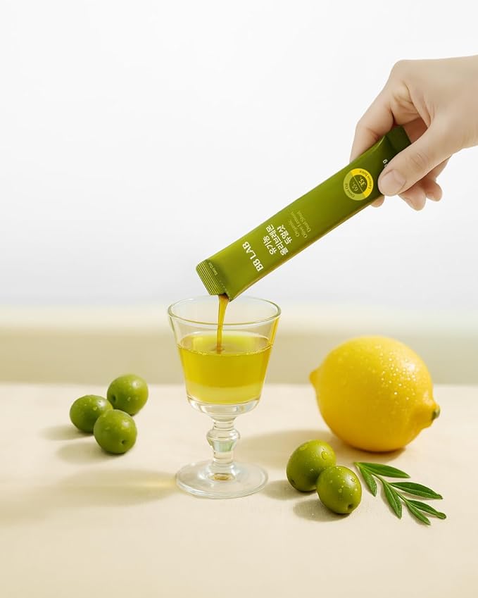 BB LAB Organic Olive Lemon Dual Shot Cold Pressed Extra Virgin Picual Olive Oil with NFC Lemon Juice 20g*10 Sticks
