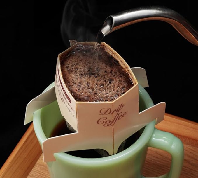 Japanese Single-Serve Pour-Over Coffee 12 Package Set - Serves 12Cups - Premium Japanese Sumiyaki Roasted Coffee