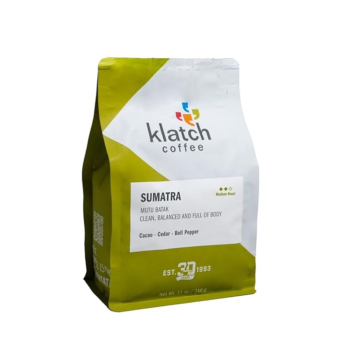 Sumatra Mutu Batak - Roasted by Klatch Coffee - Whole Bean Coffee - 310 Gram Bag