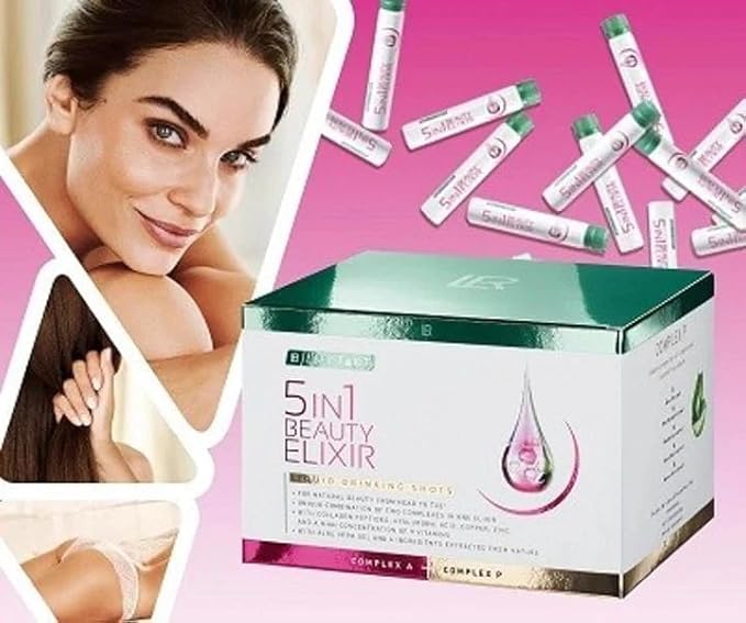 LR Health&ampBeauty Lifetakt Beauty Elixir 5 in 1 Women Skin Nails Health with Collagen 30x25 ml