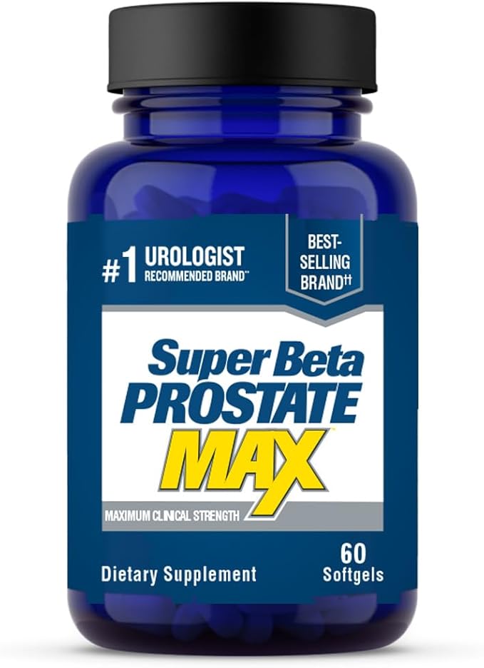 SUPER BETA PROSTATE Max - Advanced Saw Palmetto Prostate Support Supplement for Men's Health 60ct