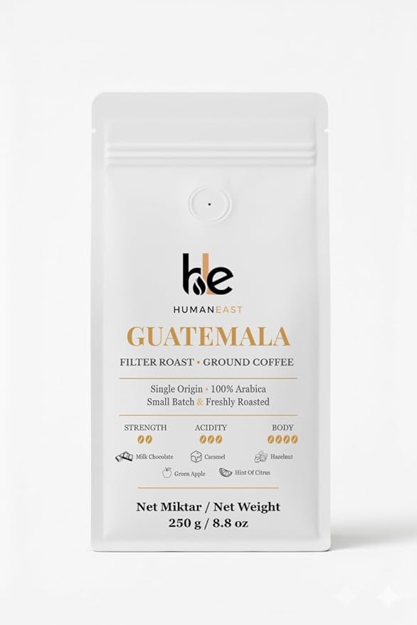 Humaneast Guatemala Single Origin Ground Coffee 8.8 oz (250 g) Medium Roast Specialty Coffee