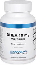 Douglas Laboratories DHEA 10 mg Capsules - Micronized - Supports Hormone Balance Immunity Brain Bone Health &amp Metabolism* - Non-GMO - 100 Vegetarian Capsules