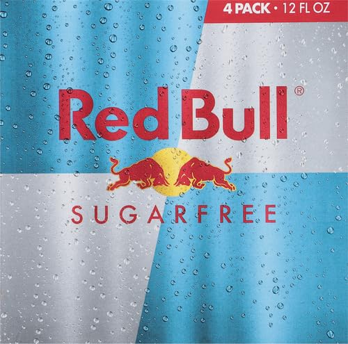Red Bull Sugar Free Energy Drink with 114mg Caffeine plus Taurine &amp B Vitamins 12 Fl Oz Pack of 16 Cans