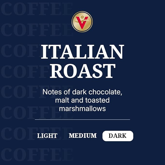 Victor Allen's Coffee Italian Roast Dark Roast 42 Count Single Serve Coffee Pods for Keurig K-Cup Brewers