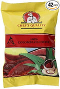 Chefs Quality Gourmet Roasted 100% Colombian Coffee 42 - 2 oz. bags by Chef's Quality