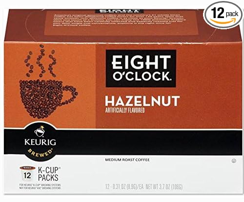 Eight O'clock Keurig Hazelnut Coffee 12 ct