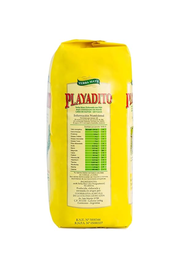 Yerba Mate Playadito 2000 Gr - 4.4 Lbs