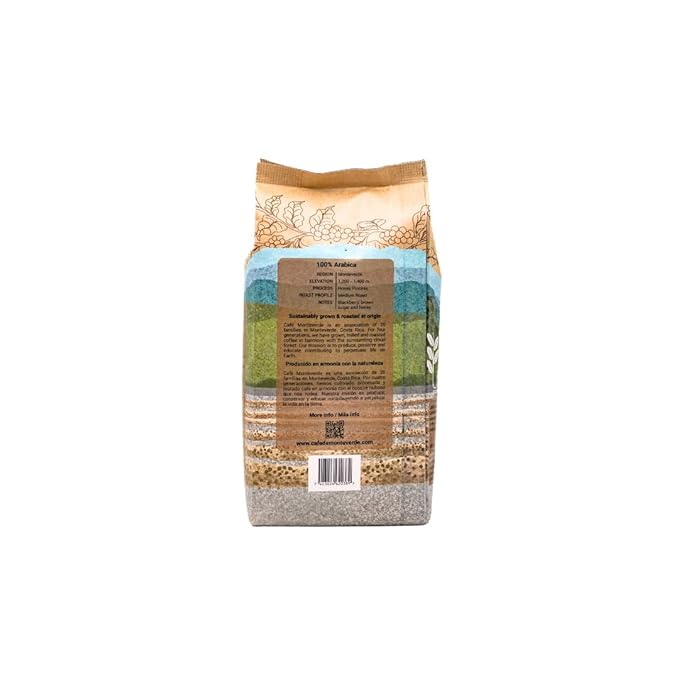 Cafe Monteverde Honey Process Coffee Whole Bean - Single Origin Costa Rica Arabica Coffee (1 LB)