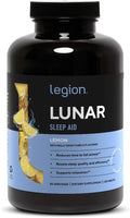 LEGION Lunar Natural Sleep Aid Chewable Tablets with Melatonin L-Glycine 30 Serving