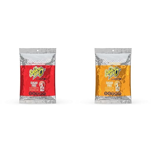 Sqwincher Zero Qwik Stik Sugar Free Watermelon .11 Oz (Pack of 50) &amp Zero Qwik Stik Sugar Free Orange .11 0z (Pack of 50)