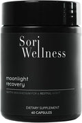 Moonlight Recovery - Sleep &amp Night Recovery Supplement - 60 Capsules (30 Servings) - Magnesium Glycinate Ashwagandha L-Theanine L-Tryptophan GABA - Vegan Non-GMO Caffeine-Free