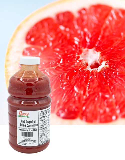 Nature Blessed 100% Red Grapefruit Juice Concentrate - 2 Quarts (2/32 fl oz bottles) Applications: Excellent for Home Wine Making Home Brewing Distilling Ale Smoothies Making Jelly