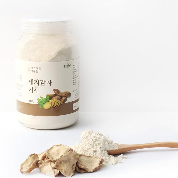 Organic Natural Pure Premium Korean Roasted Jerusalem Artichoke Extract Powder -500g(1.1LB)