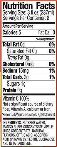 Langers 5 Calorie Mongo Mango 64 Fl Oz (Pack of 8)