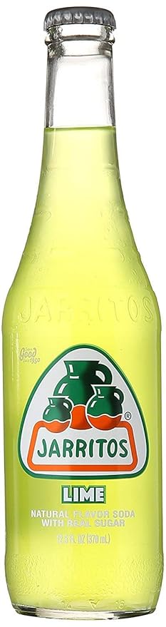 Jarritos Mexican Soft Soda Drink Grapefruit Mandarin Lime - Variety Pack 12.5oz Glass Bottle Pack of 12