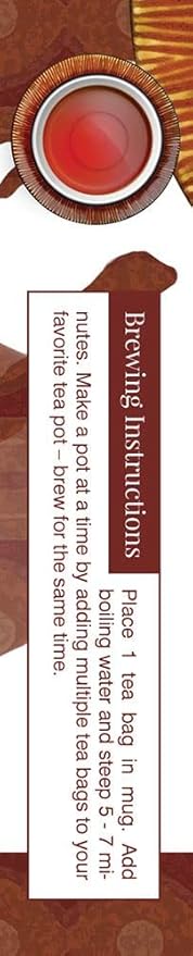 Davidson's Organics Red Vanilla 8-count Tea Bags Pack of 12