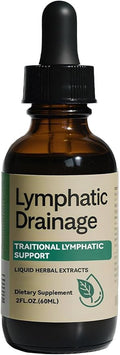 Lymphatic Drainage Drops 2000mg Herbal Blend with Elderberry &amp Echinacea Dandelion– Supports Lymphatic Drainage Immune System &amp Detox 2 fl oz (1pcs)