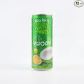 Yoopy Sparkling Coconut Water with Citrus-Inspired Yuzu – Low Sugar Refreshing Drink Healthy Soda Alternative Lightly Carbonated Beverage - 12 pack (8.45 fl oz cans)