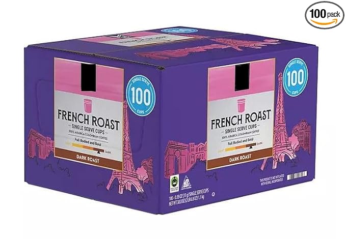 Member Mark French Roast Dark Roast Coffee Single Serve Cups Fair Trade Certified 100 Count