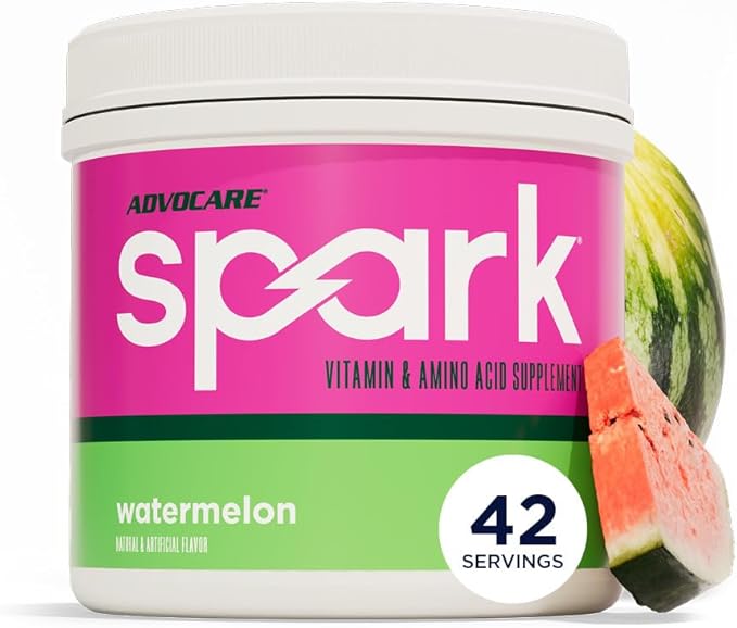 AdvoCare Spark - Energy Drink Mix - Vitamin &amp Amino Acid Supplement - Supports Energy &amp Focus - Portable Immune Support - Sugar-Free - Watermelon