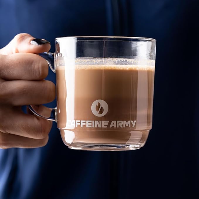 CAFFEINE ARMY ChocoVanilla | Functional Coffee with Collagen Peptides MCTs CoQ10 and Adaptogens: Clean Energy Supports Daily Attention No Jitters or Crash (7.8 oz 22 Servings)
