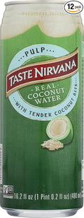 Taste Nirvana Real Coconut Water With Pulp 16.2-Ounce (Pack of 12) ( Value Bulk Multi-pack)