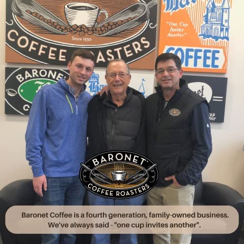 Baronet Coffee House Blend Coffee Pods Bag - Regular Light Roast - 3 Boxes of 16 Single Serve Pods - 48 Count 12 Grams - Individually Wrapped for Freshness - Rich Traditional Flavor