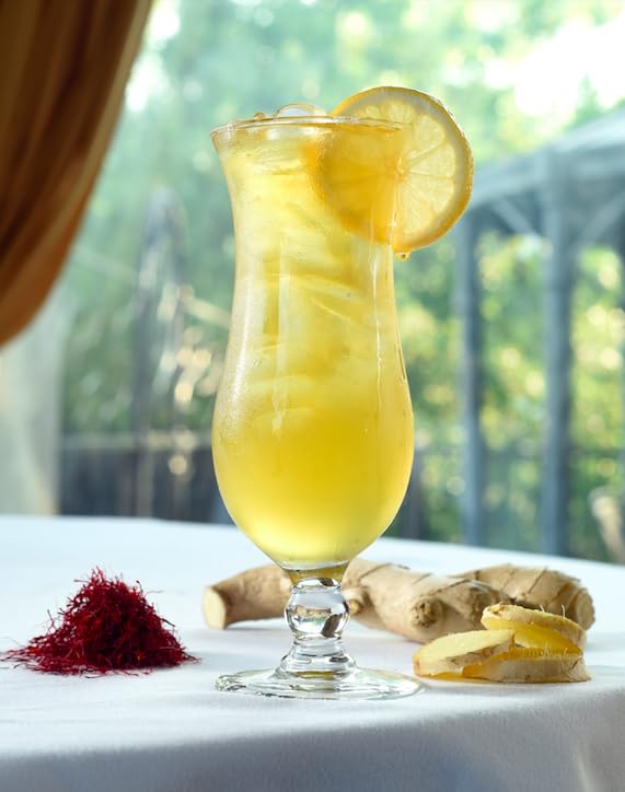 Organic Saffron Organic Ginger Herbal Tea - for better health and wellness (Pack of 1 Saffron Ginger)